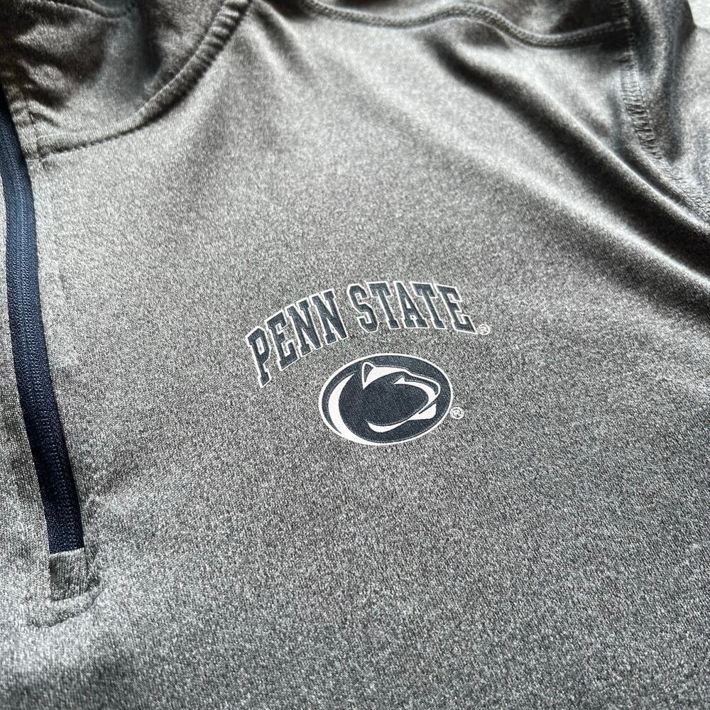 Penn State Nittany Lions Mens 1/4 Zip Pullover Shirt Gray Long Sleeve Size XXL - Picture 5 of 13